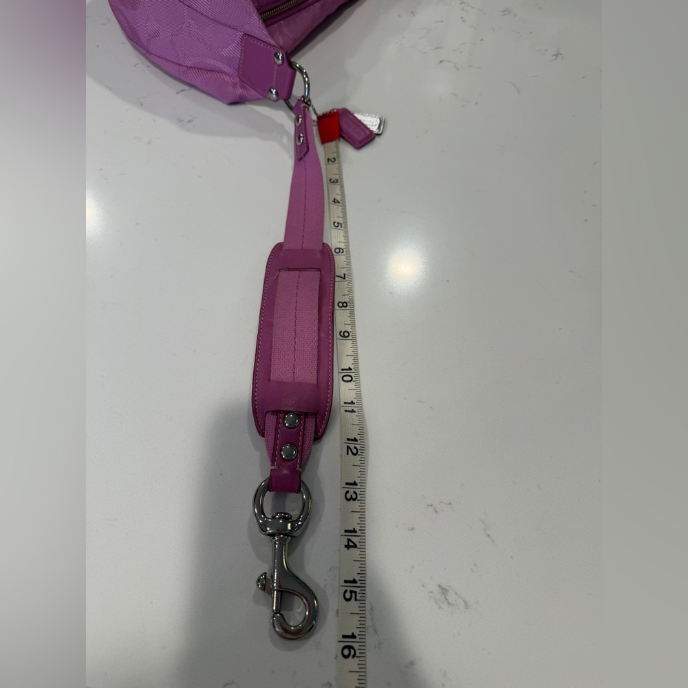 Coach Pink Signature Hobo Bag - Picture 16 of 16